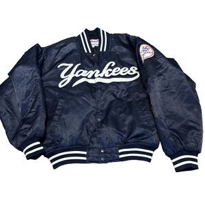 Vintage Majestic - Made in Korea -  NY Yankees Nylon Bomber Jacket Large